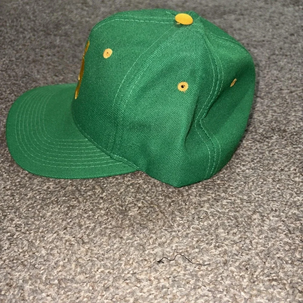 Vintage The Game Hat Cap Snap Back Oregon Ducks UO Mens One Size Green 90s - Picture 2 of 8